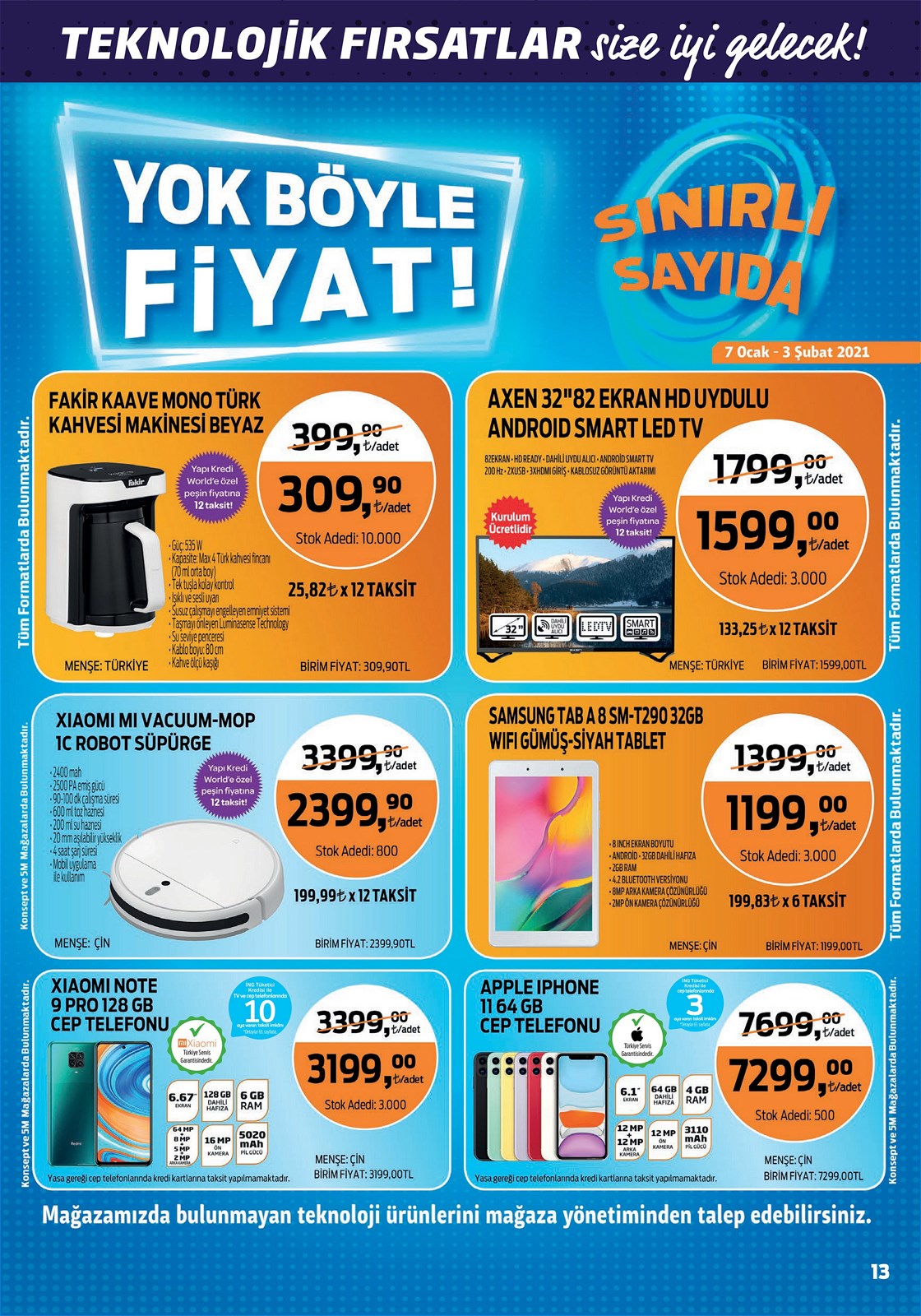 21.01.2021 Migros broşürü 13. sayfa