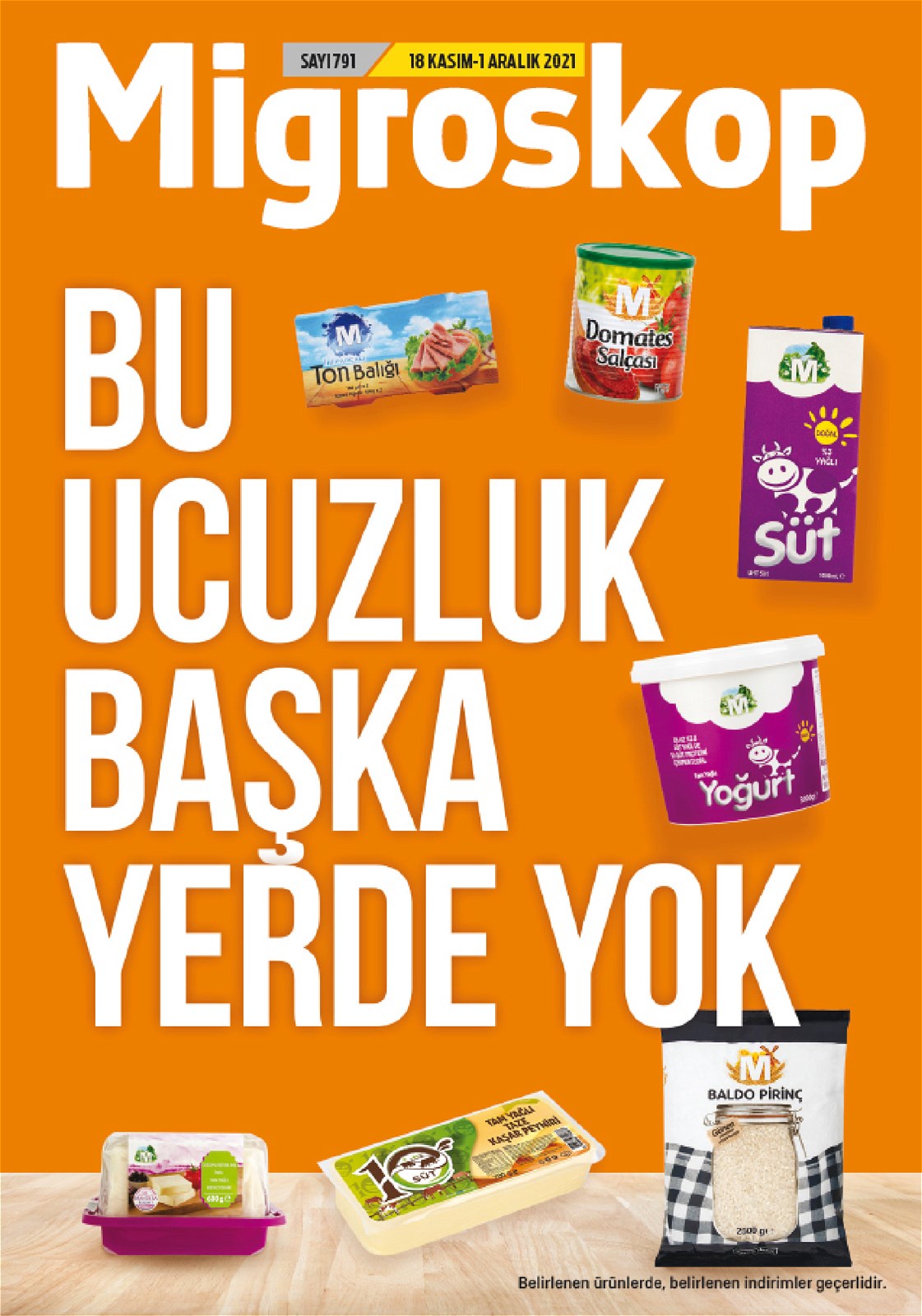 18.11.2021 Migros broşürü 1. sayfa