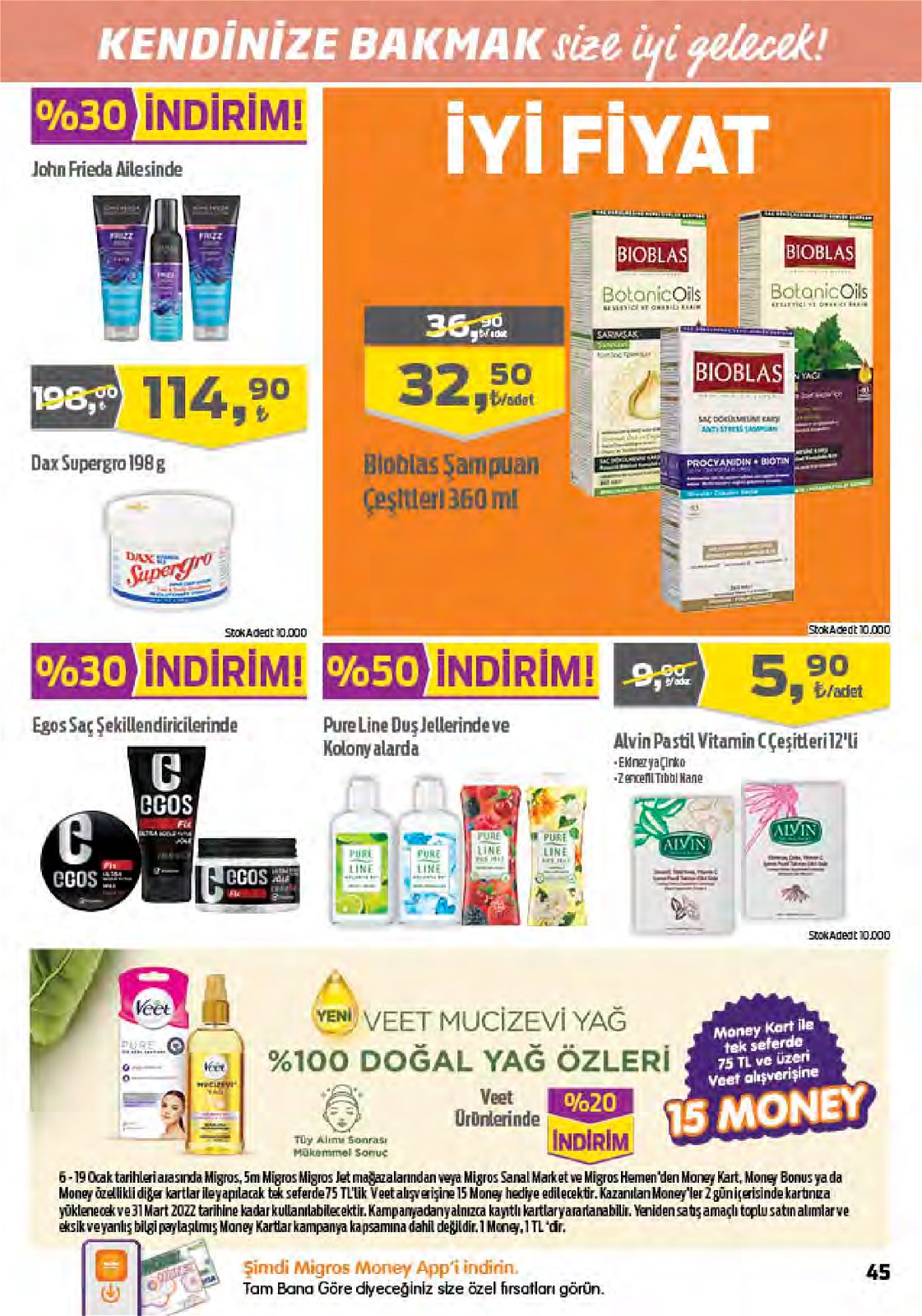 06.01.2022 Migros broşürü 45. sayfa