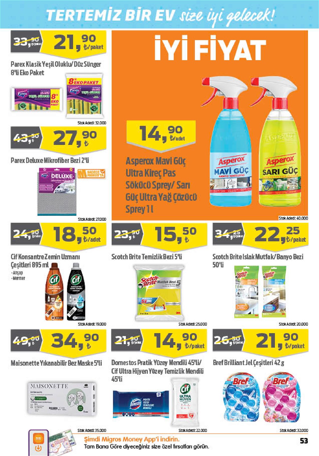 20.01.2022 Migros broşürü 53. sayfa