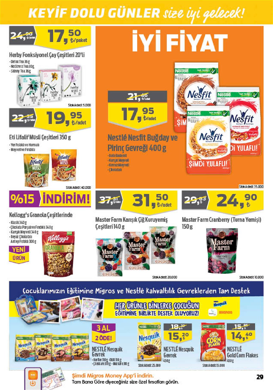 17.02.2022 Migros broşürü 29. sayfa