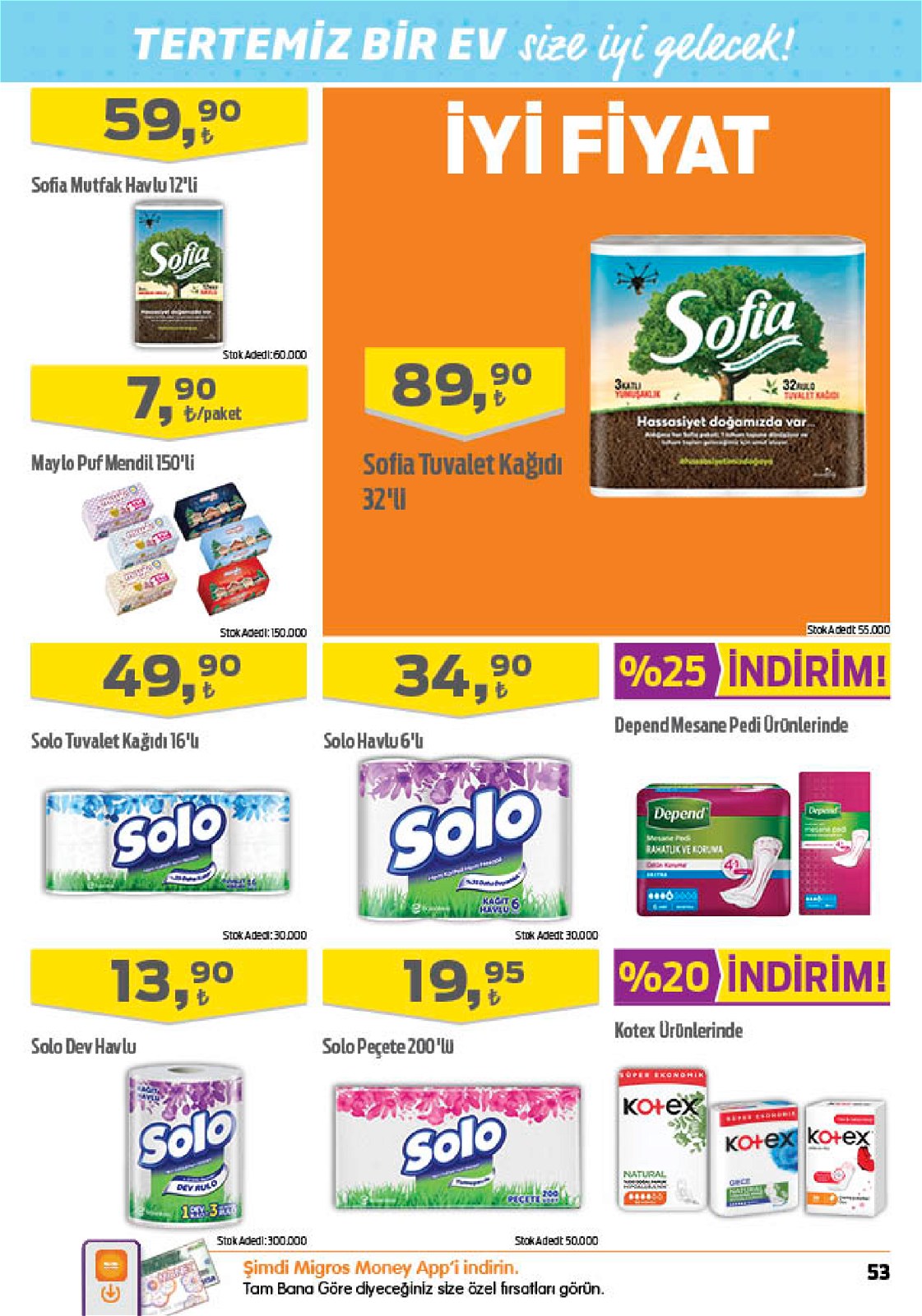 03.03.2022 Migros broşürü 53. sayfa