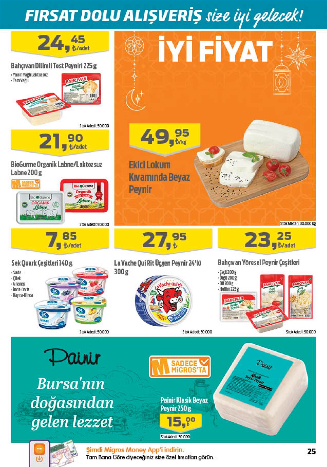 31.03.2022 Migros broşürü 25. sayfa