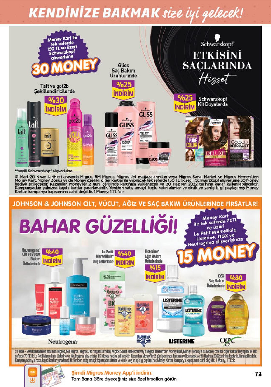 31.03.2022 Migros broşürü 73. sayfa