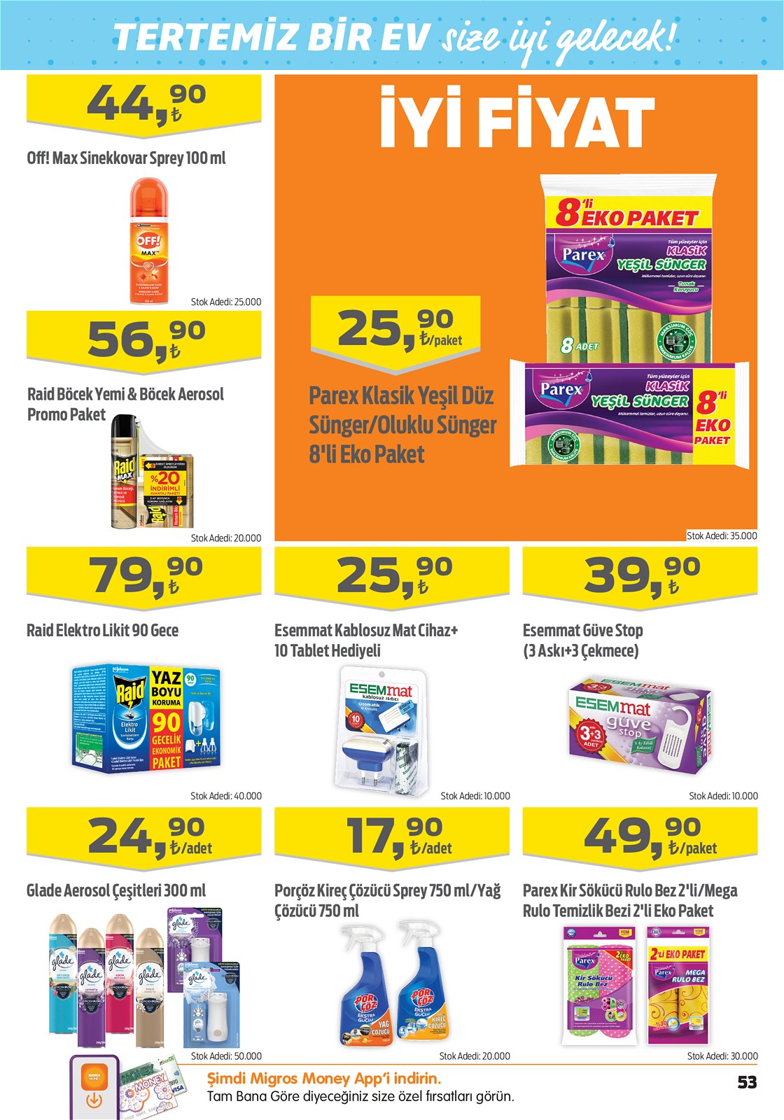 07.07.2022 Migros broşürü 53. sayfa