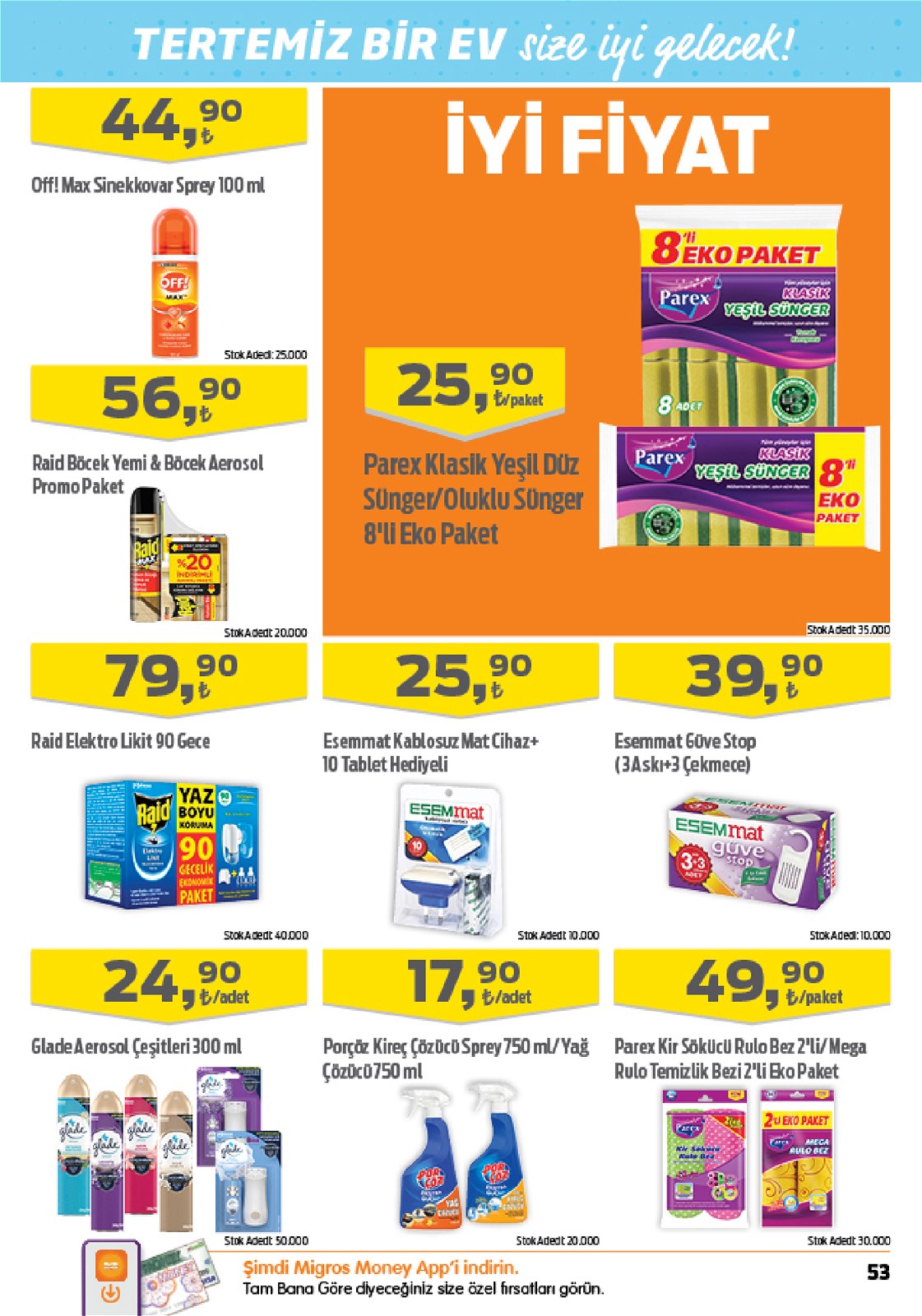 07.07.2022 Migros broşürü 53. sayfa