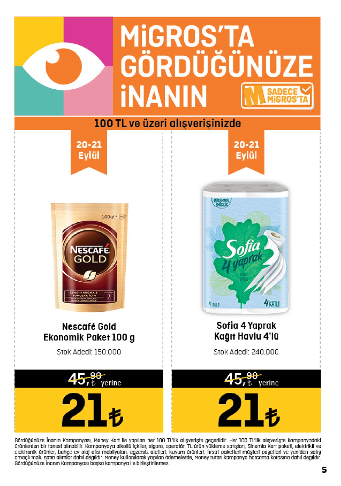 15.09.2022 Migros broşürü 5. sayfa