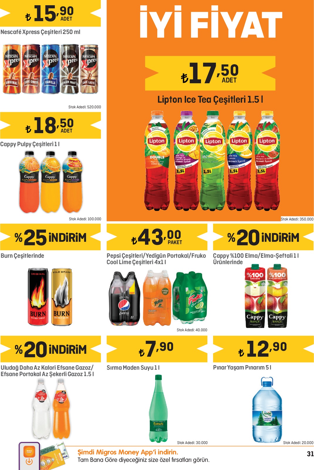 05.01.2023 Migros broşürü 31. sayfa