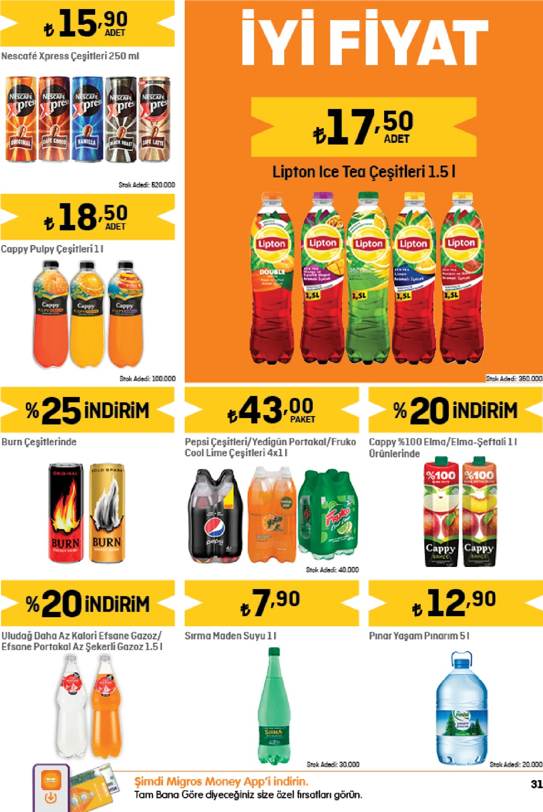 05.01.2023 Migros broşürü 31. sayfa