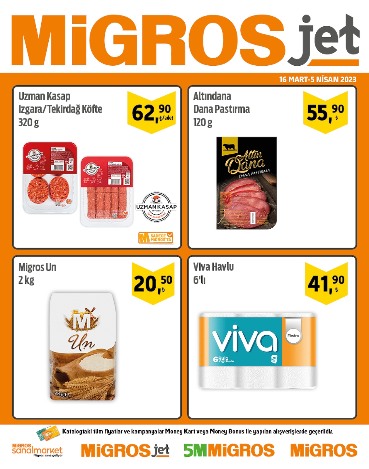 16.03.2023 Migros broşürü 1. sayfa