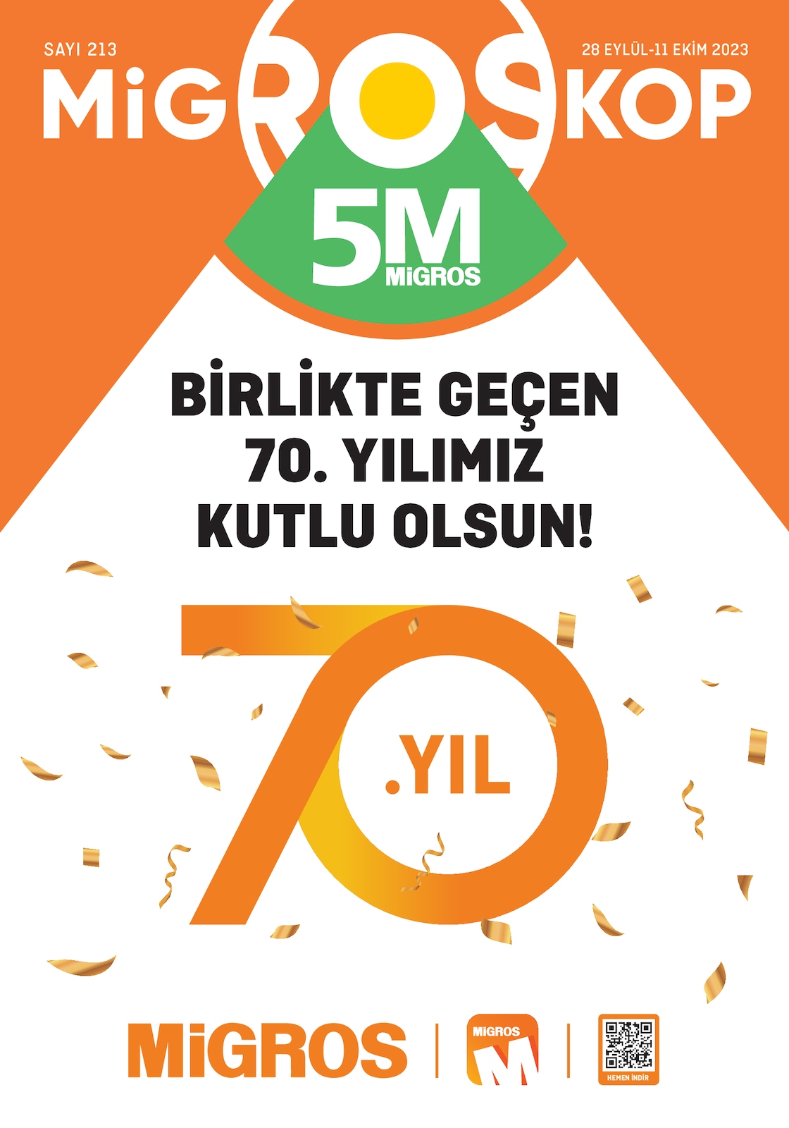 28.09.2023 Migros broşürü 1. sayfa