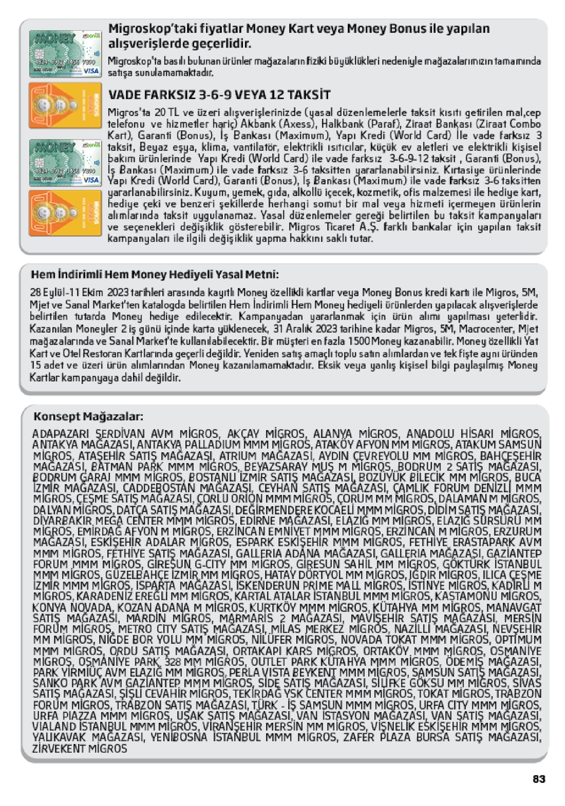 28.09.2023 Migros broşürü 83. sayfa