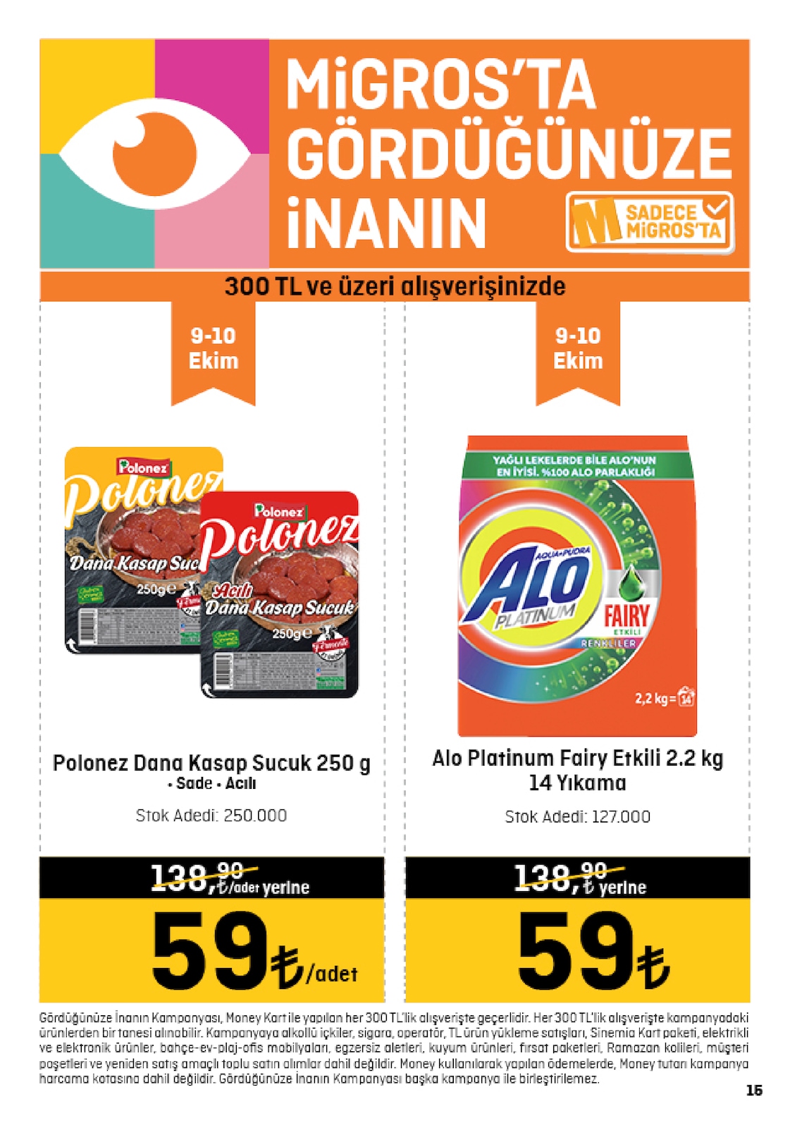 28.09.2023 Migros broşürü 15. sayfa