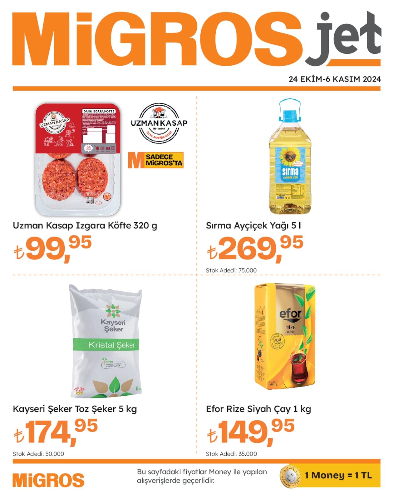 24.10.2024 Migros broşürü 1. sayfa