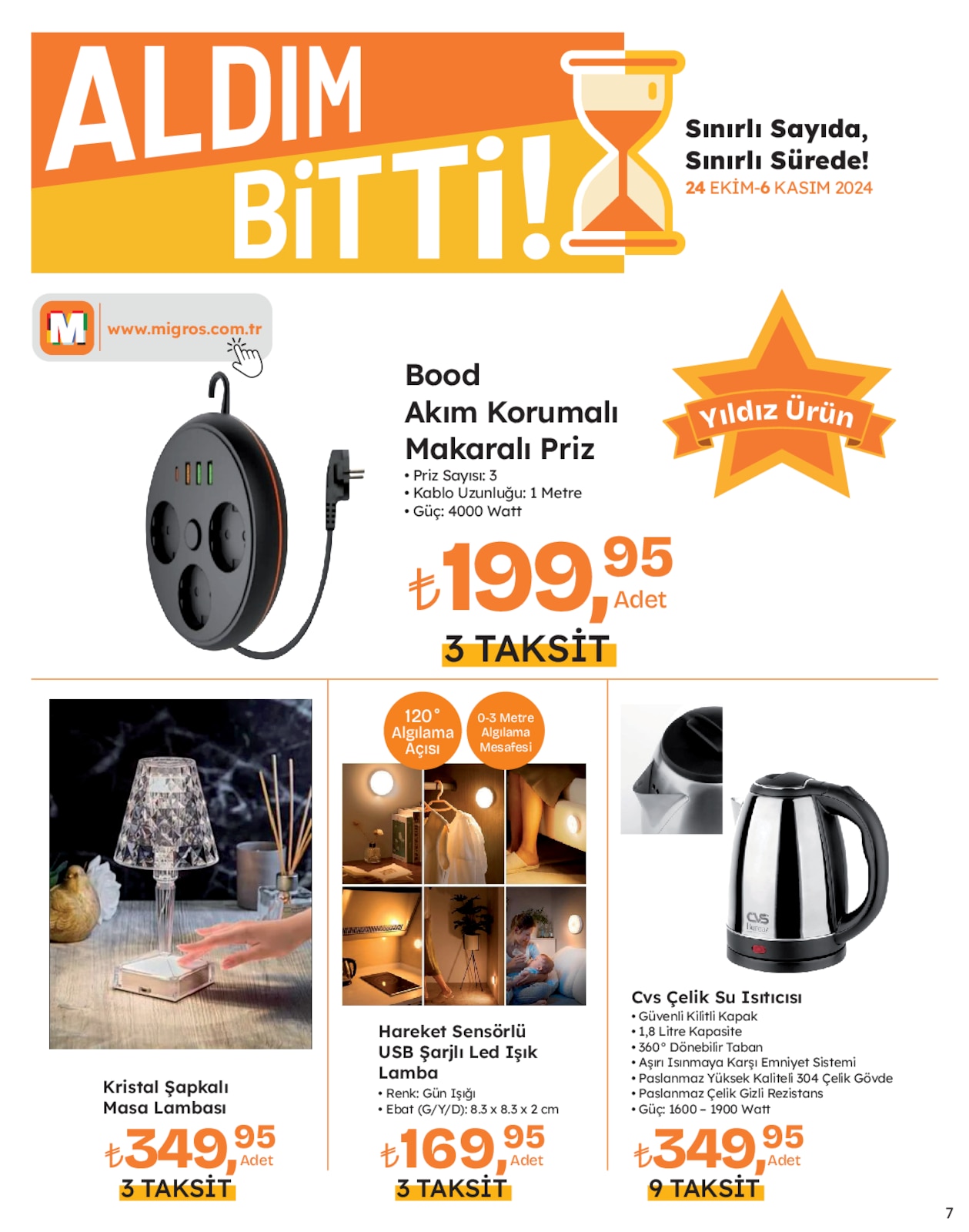 24.10.2024 Migros broşürü 7. sayfa