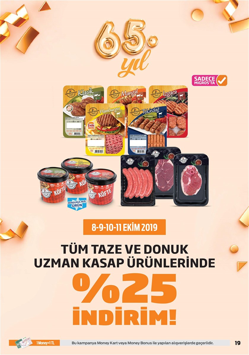 26.09.2019 Migros broşürü 19. sayfa