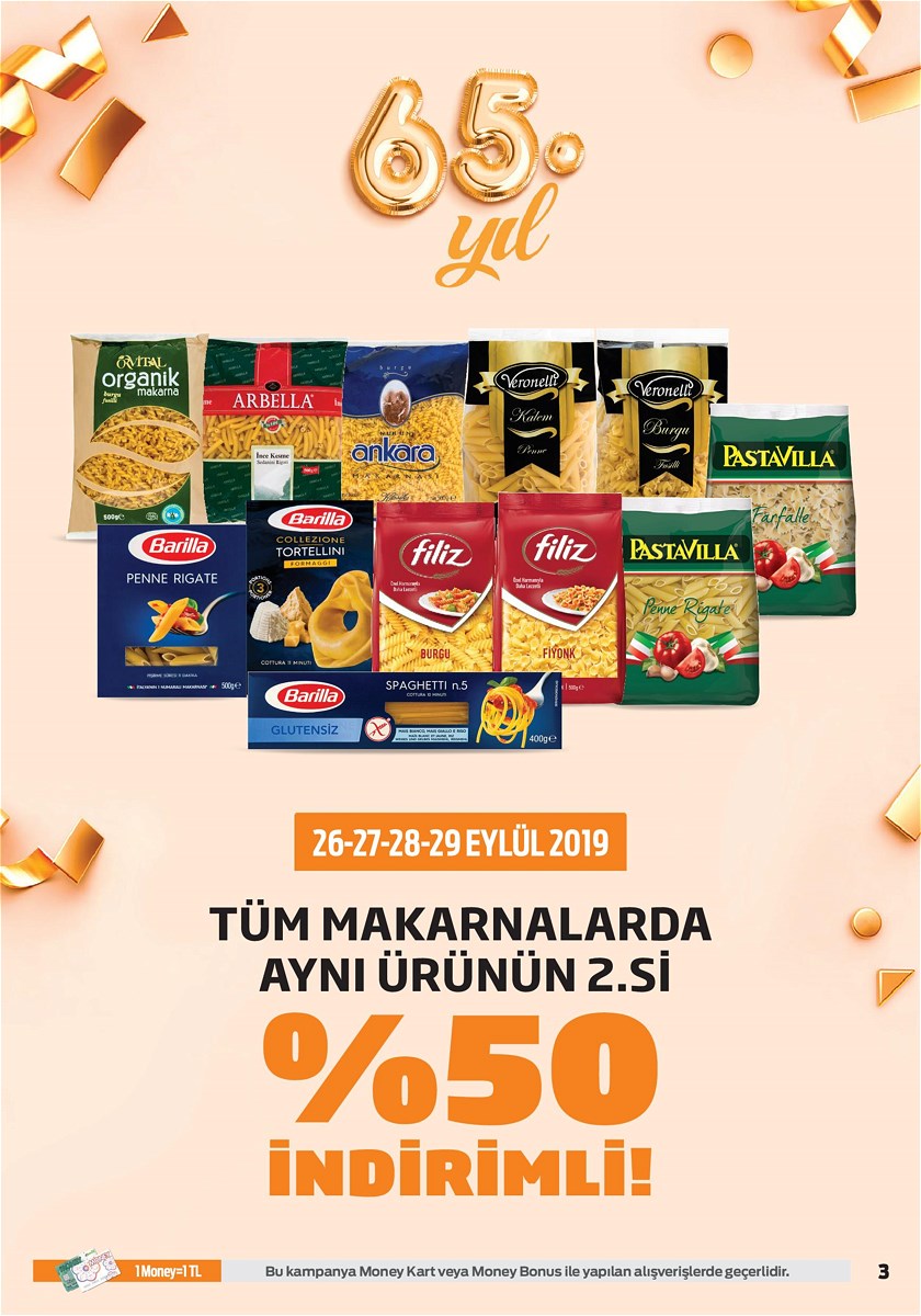 26.09.2019 Migros broşürü 3. sayfa