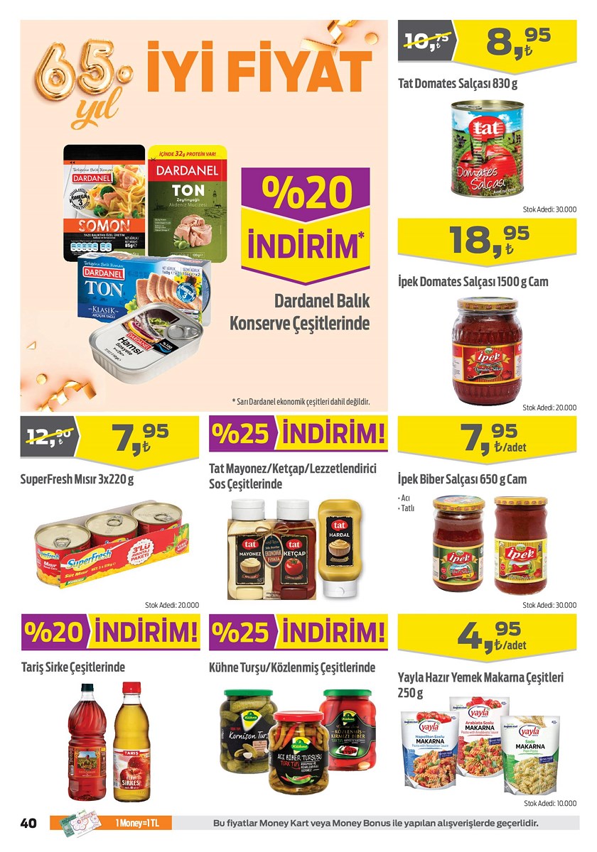 26.09.2019 Migros broşürü 40. sayfa