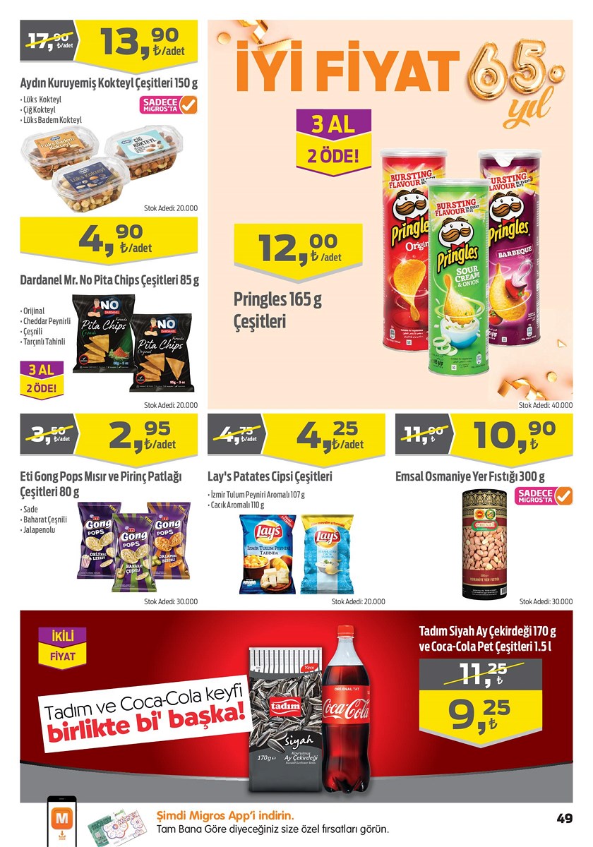 26.09.2019 Migros broşürü 49. sayfa