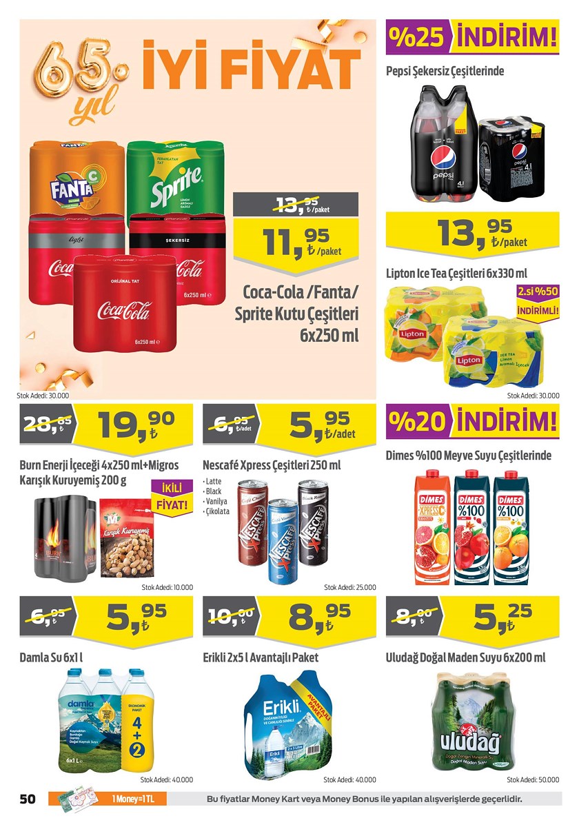 26.09.2019 Migros broşürü 50. sayfa