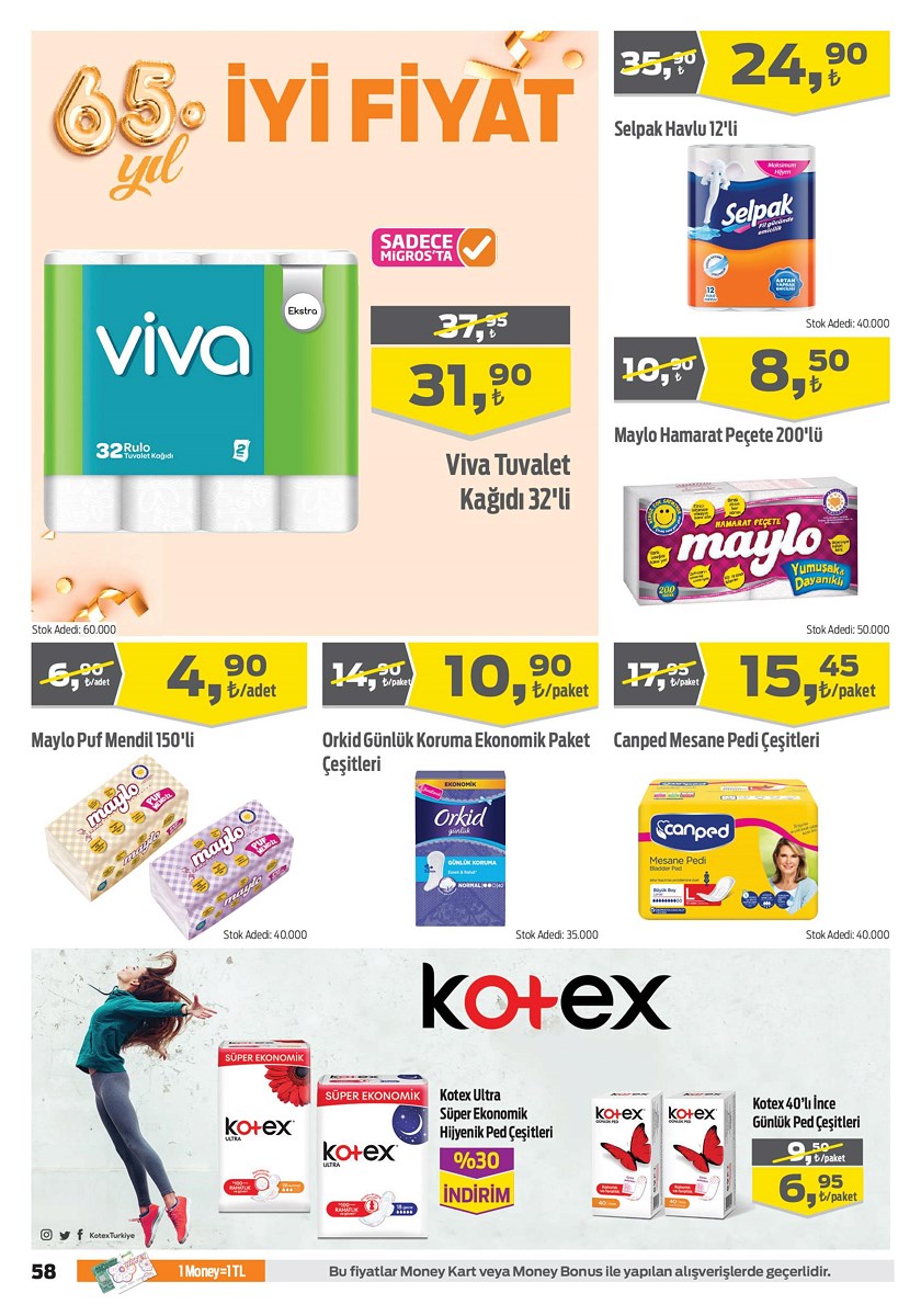 26.09.2019 Migros broşürü 58. sayfa