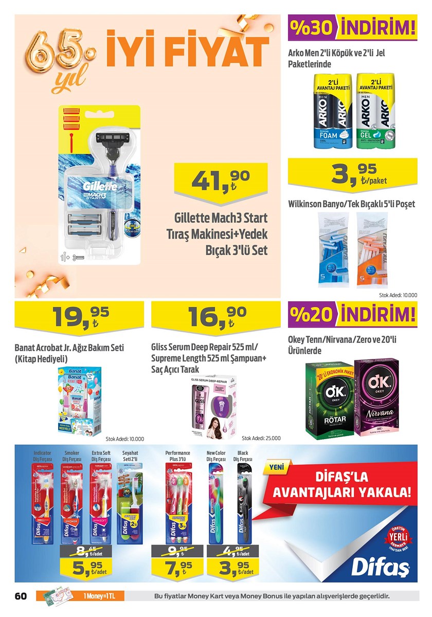 26.09.2019 Migros broşürü 60. sayfa