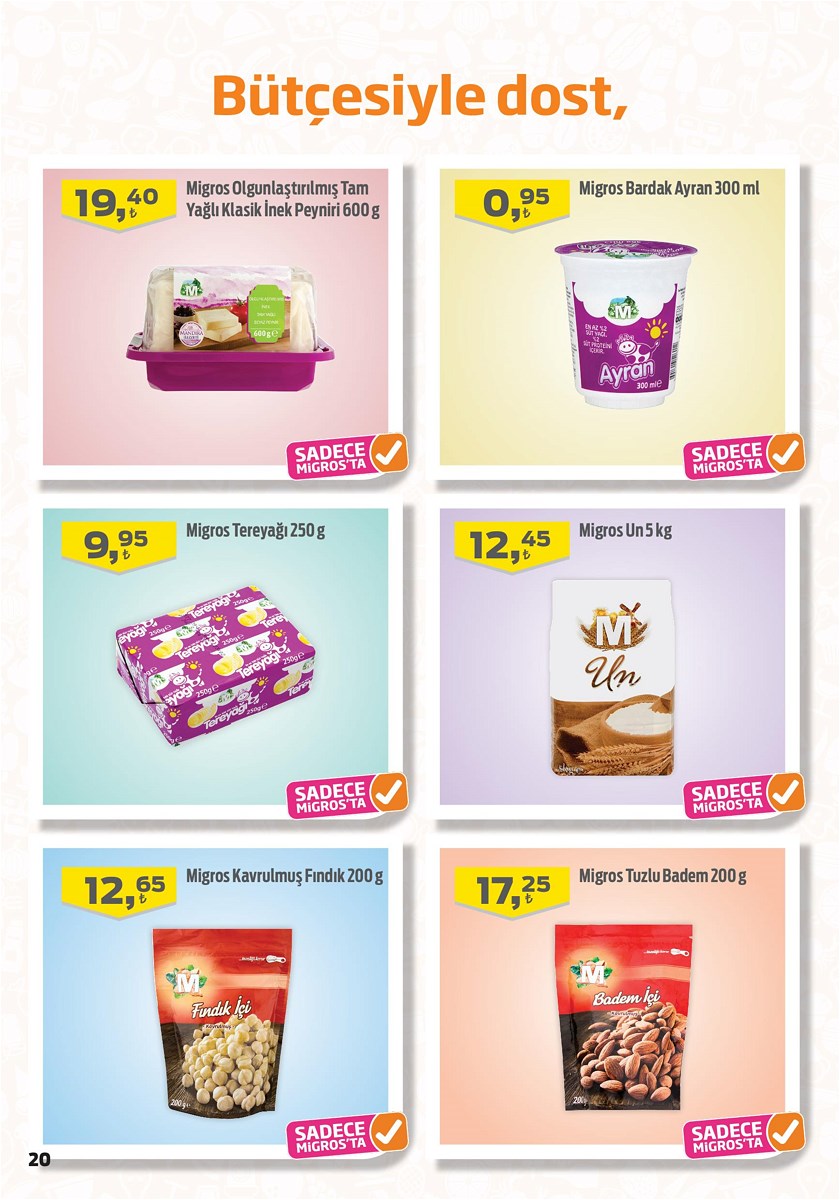 26.09.2019 Migros broşürü 20. sayfa