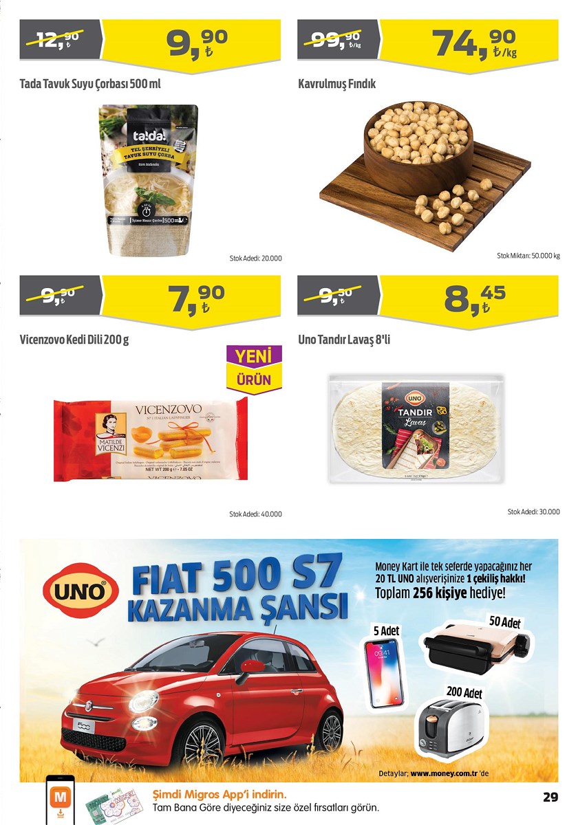 26.09.2019 Migros broşürü 29. sayfa