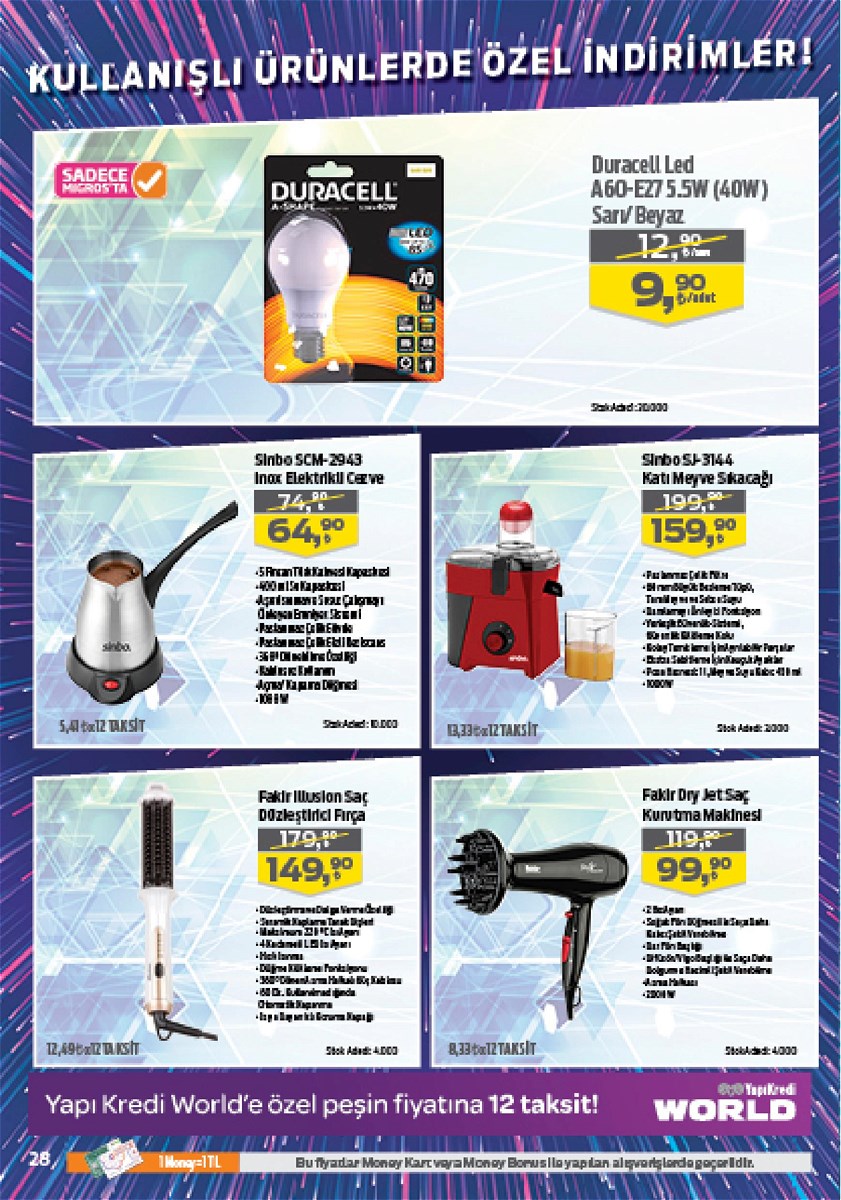 21.11.2019 Migros broşürü 28. sayfa
