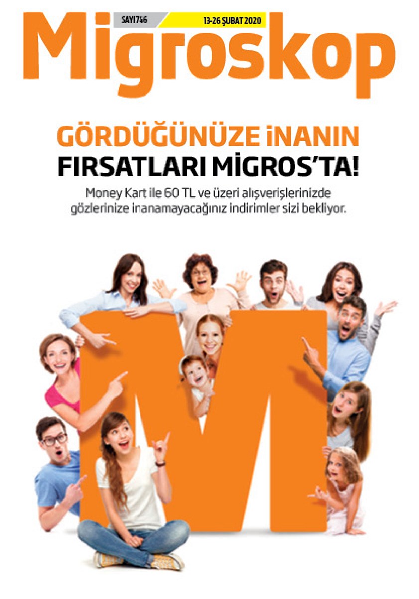 13.02.2020 Migros broşürü 1. sayfa