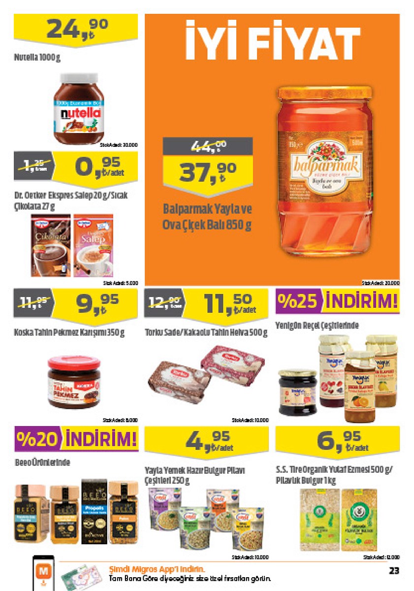 13.02.2020 Migros broşürü 23. sayfa