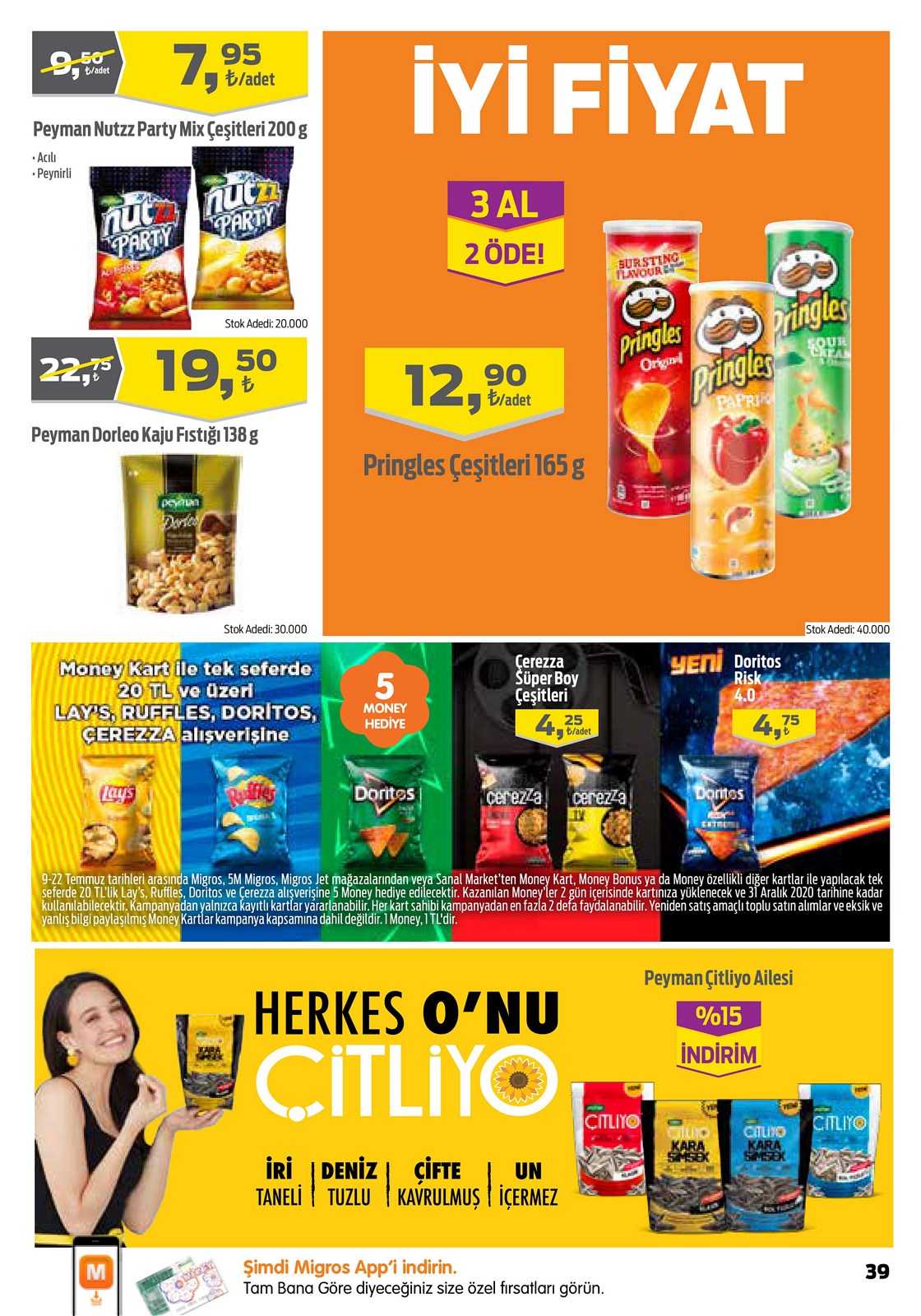 09.07.2020 Migros broşürü 39. sayfa