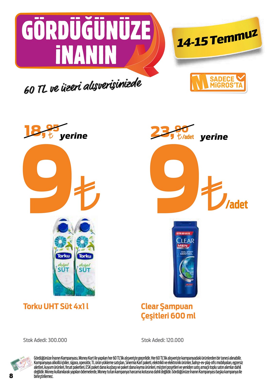 09.07.2020 Migros broşürü 8. sayfa