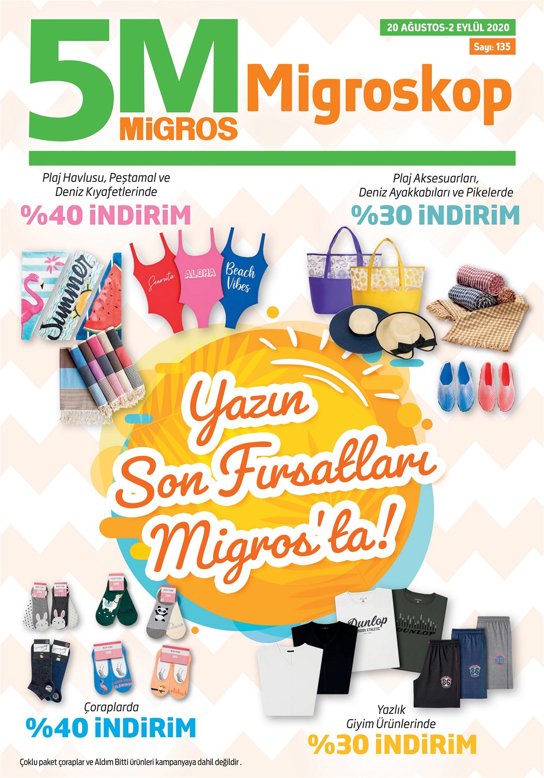 20 Ağustos 2020 Migros indirimli ürünleri İndirimde Market