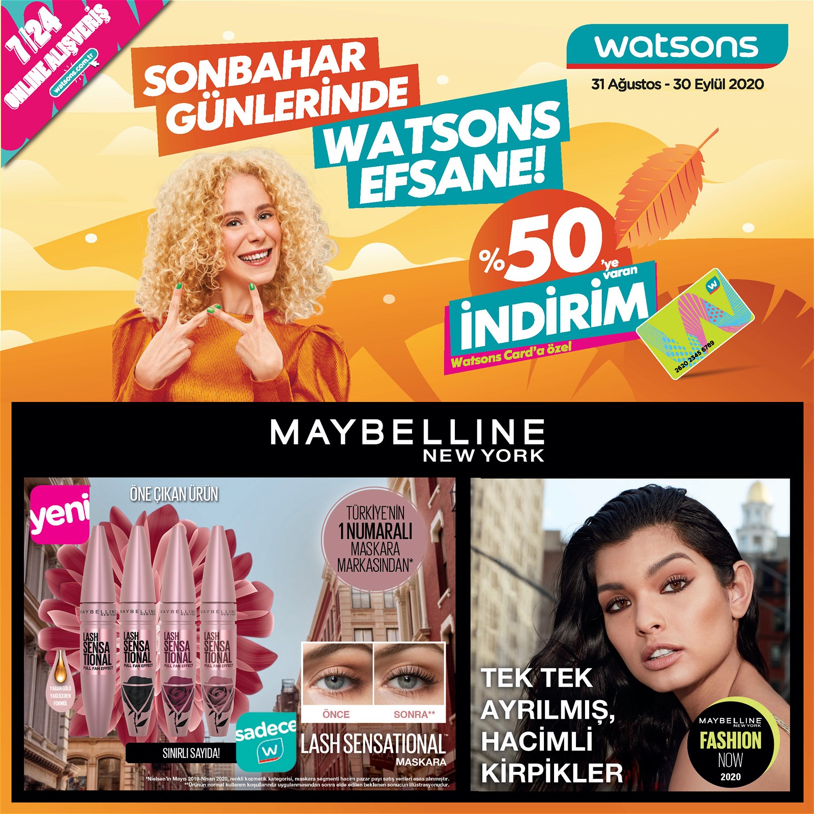 31.08.2020 Watsons broşürü 1. sayfa