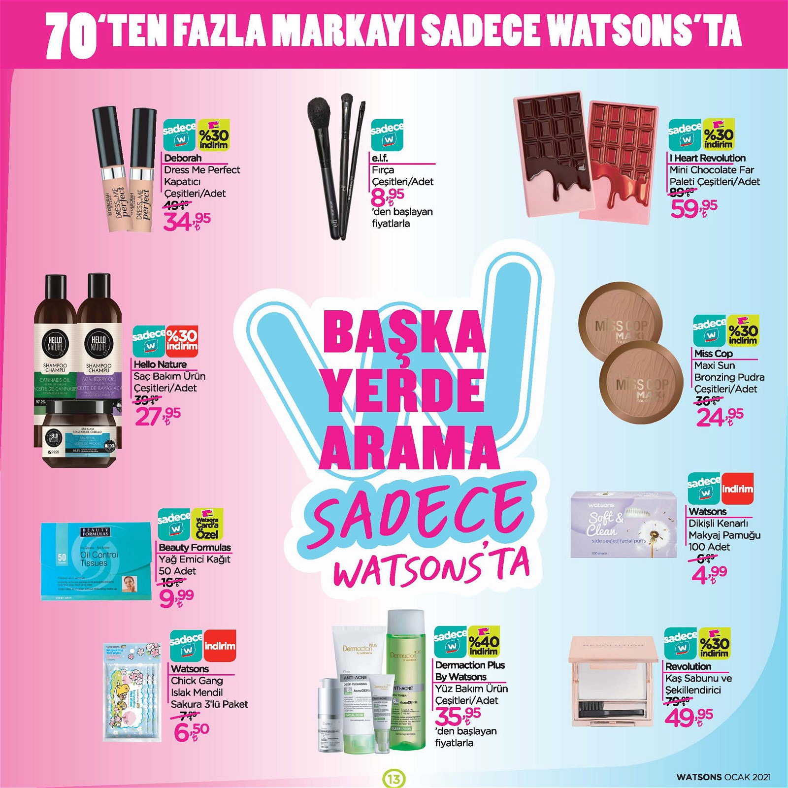 01.01.2021 Watsons broşürü 13. sayfa