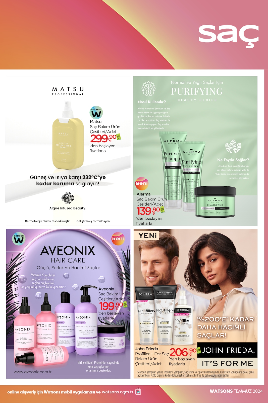 01.07.2024 Watsons broşürü 33. sayfa