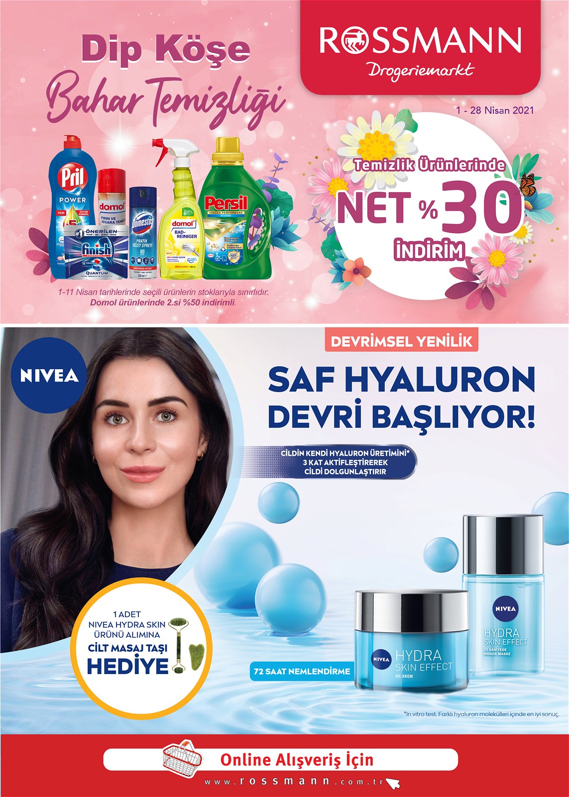 01.04.2021 Rossmann broşürü 1. sayfa