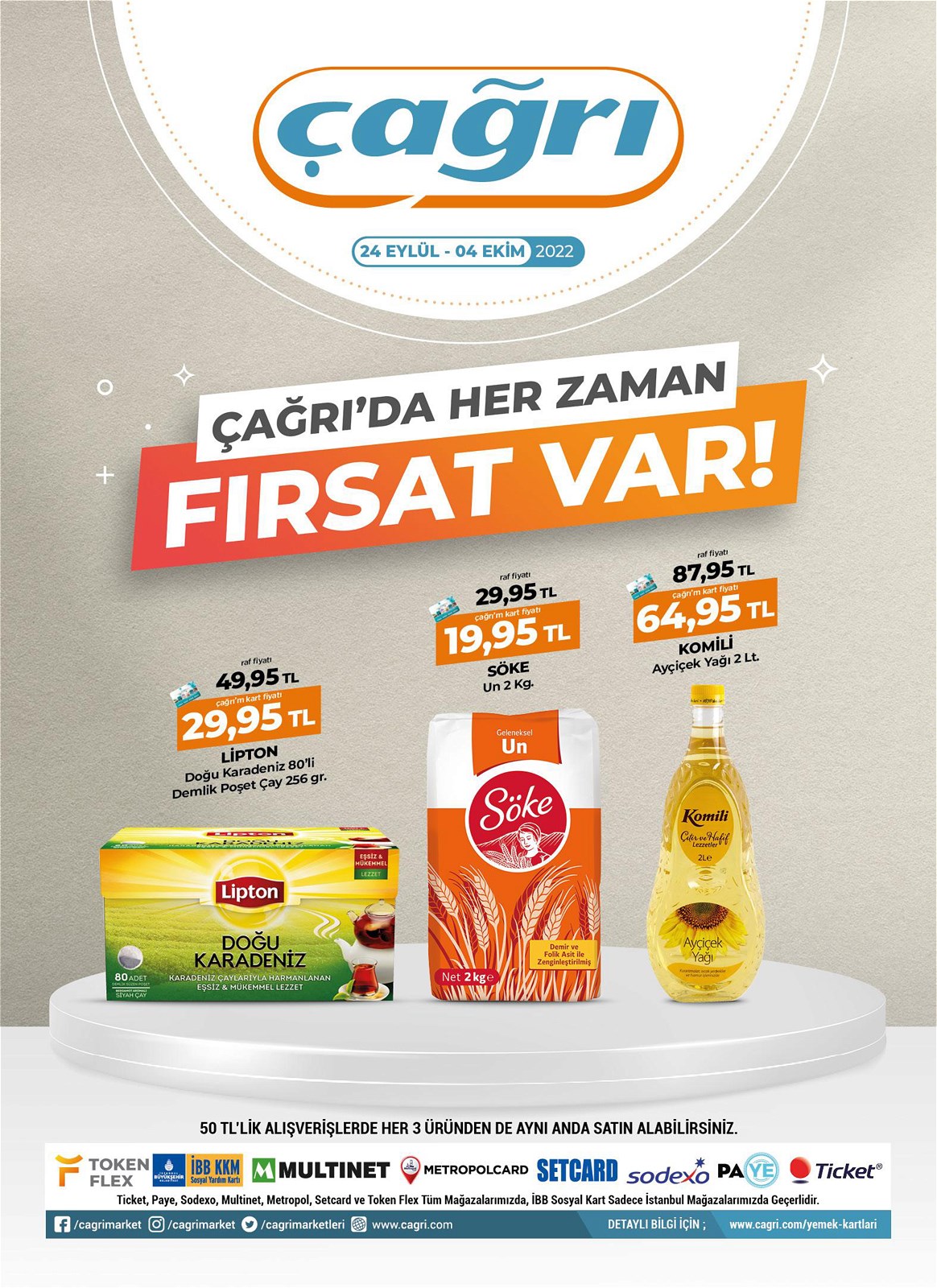 24.09.2022 Çağrı Hipermarket broşürü 1. sayfa