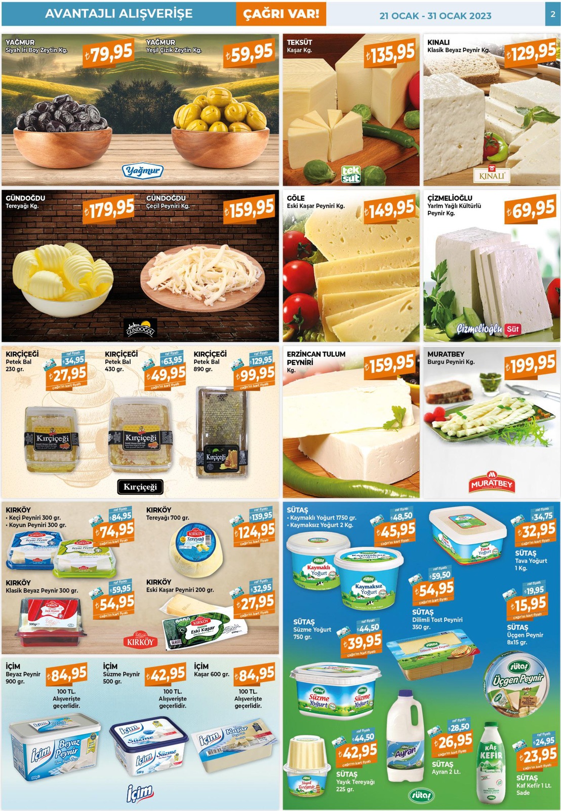 21.01.2023 Çağrı Market broşürü 2. sayfa