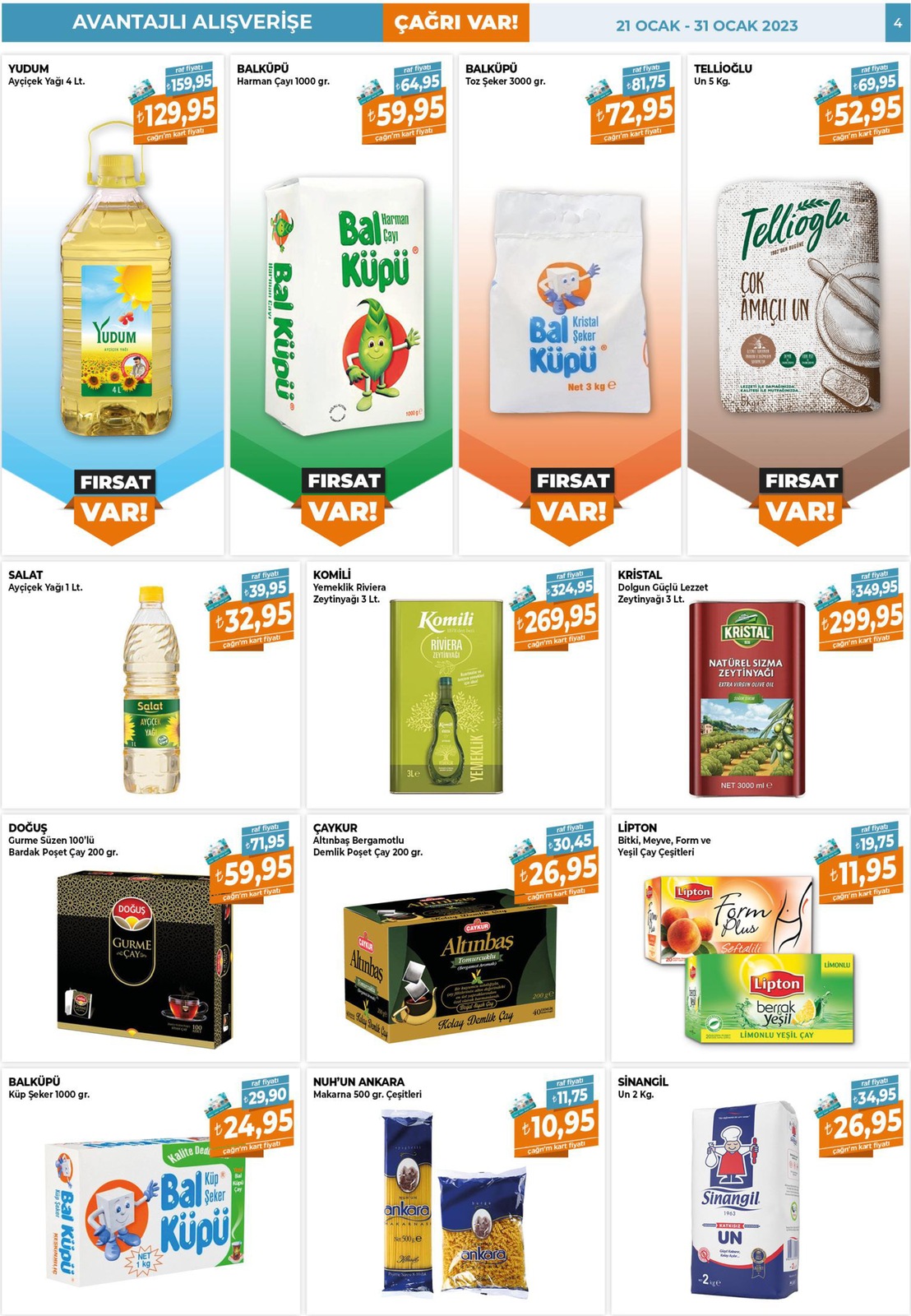 21.01.2023 Çağrı Market broşürü 4. sayfa