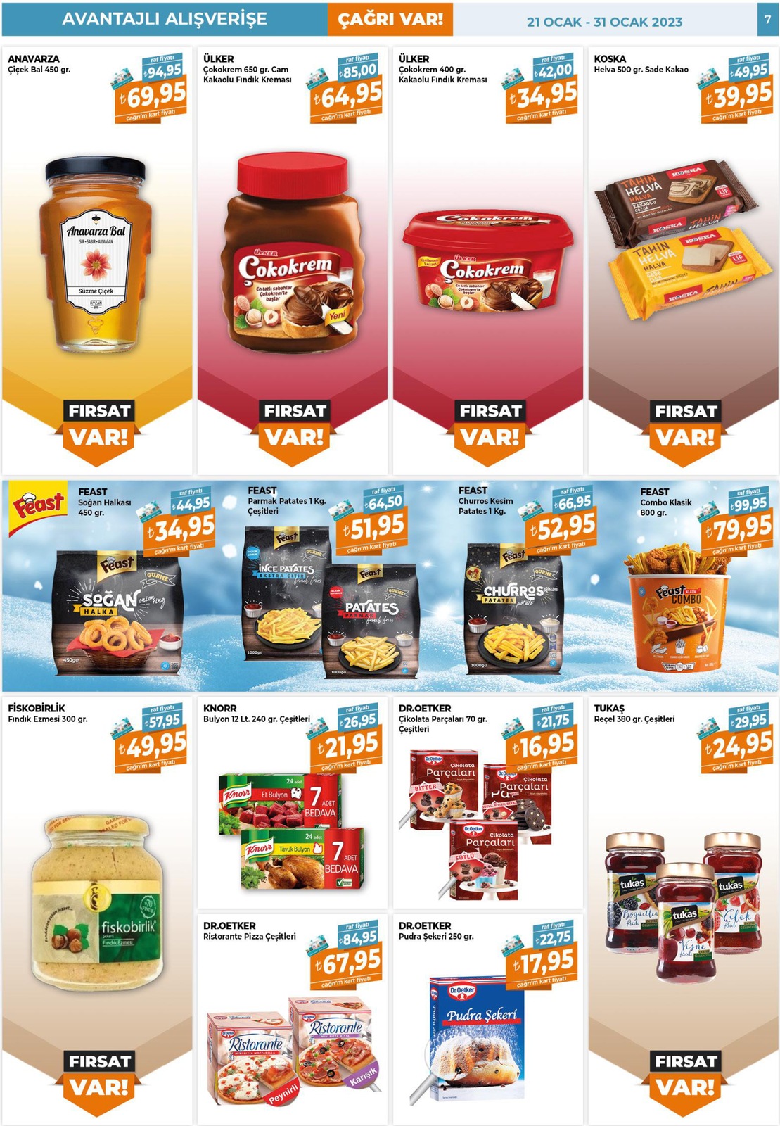 21.01.2023 Çağrı Market broşürü 7. sayfa