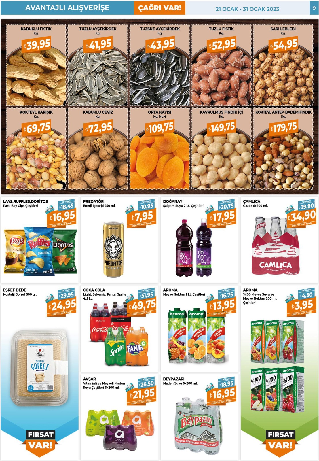 21.01.2023 Çağrı Market broşürü 9. sayfa