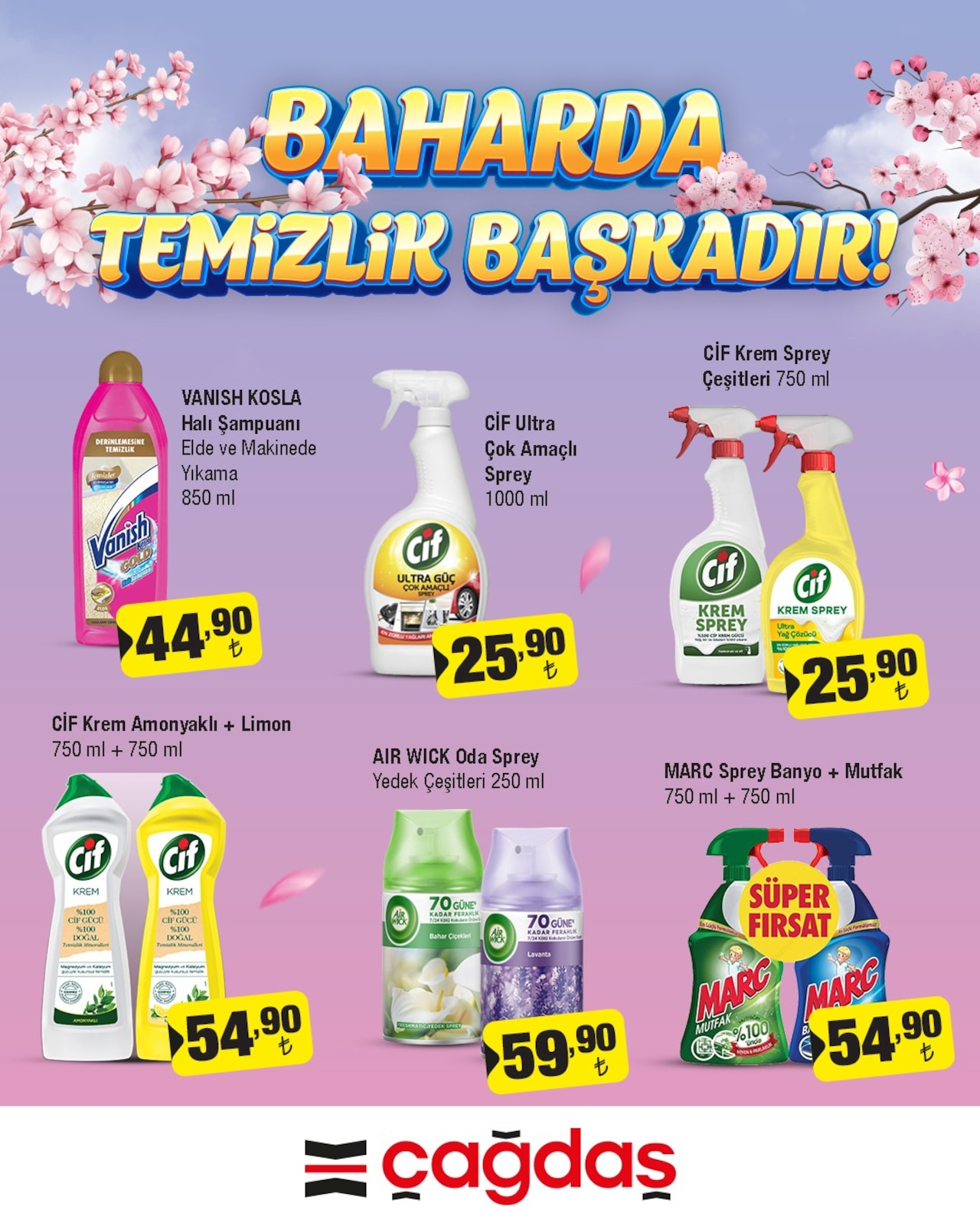 17.03.2023 Çağdaş Marketler broşürü 1. sayfa