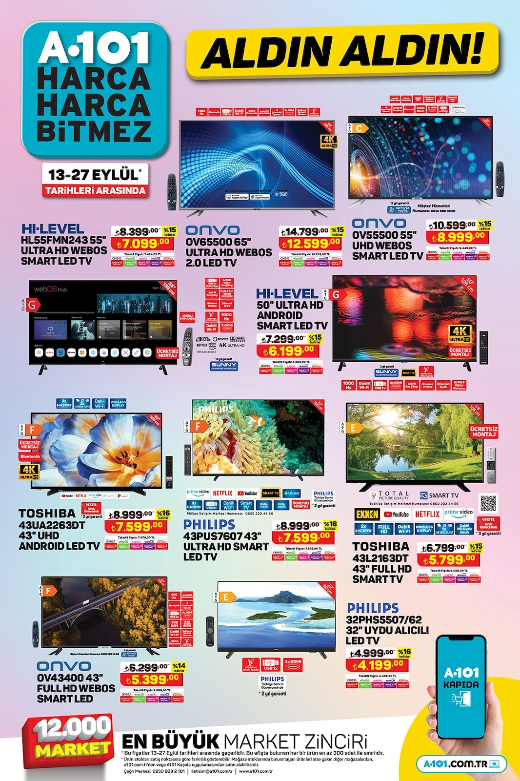 13.09.2023 A101 broşürü 1. sayfa