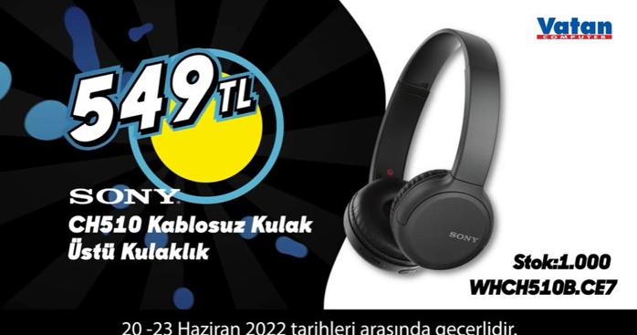 Sony Ch510 Kablosuz Kulak Üstü Kulaklık image