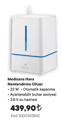 Medisana Hava Nemlendirme Cihazı 23 W image