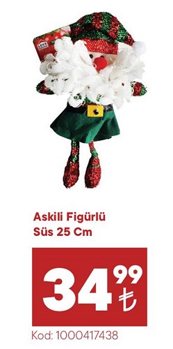 Askılı Figürlü Süs 25 cm image