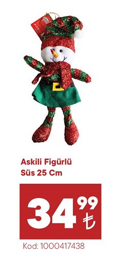 Askılı Figürlü Süs 25 cm image