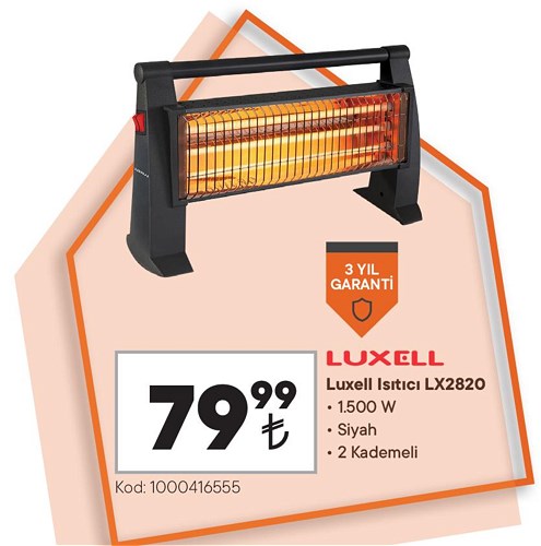 Luxell Isıtıcı LX2820 1.500 W image